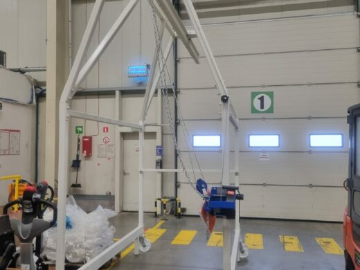 Suwnica ręczna 500 kg – projekt i wykonanie przez Budner-Lift, dostosowana do indywidualnych wymagań klienta